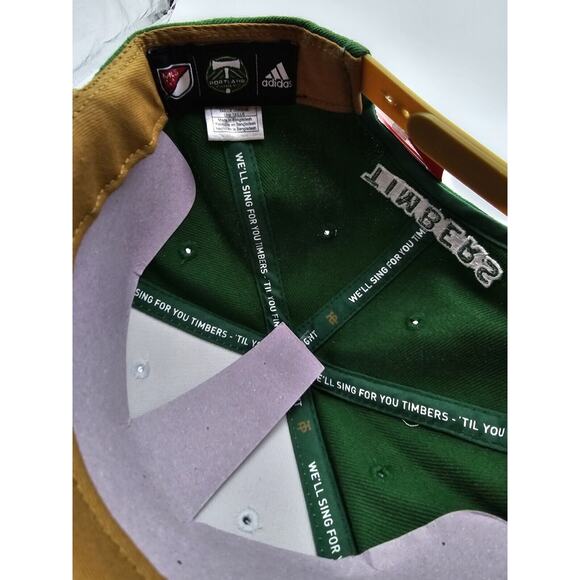 Portland Timbers Snap Back Hat Cap White Green Adidas MLS Soccer Adjustable New - Picture 6 of 6
